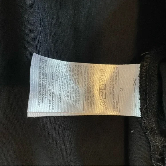 Black Maternity tank top with detail - Picture 5 of 8